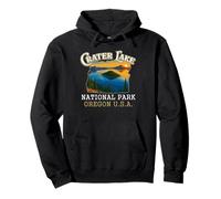 Crater Lake National Park Vintage Oregon Traveling Lover Sudadera con Capucha