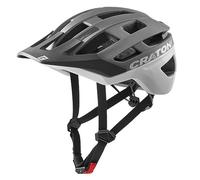 Cratoni Allrace Casco de Bicicleta, Unisex Adulto, Gris Antracita y Blanco, S-M 52-57
