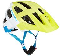 Cratoni AllSet Casco de Bicicleta, Unisex Adulto, Blanco/Amarillo, Gr. 54-58 cm (Herstellergröße: S-M)