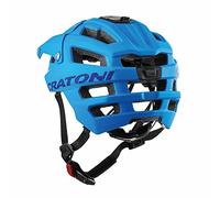 Cratoni AllTrack Casco, Unisex Adulto, Blue Rubber, M/L | 58-61cm