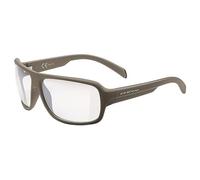 Cratoni C-Ice Nxt Photochr. Gafas de Ciclismo, Café Mate, Cristal Transp, Plateado Espejado, Talla única Unisex Adulto