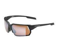 Cratoni C-Lite Color+Sport Gafas de Ciclismo, Negro Mate, Cristal Ámbar, Espejo de Plata, Talla única Unisex Adulto