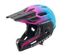 Cratoni C-Maniac 2.0 MX - Casco de bicicleta (52-56 cm), color rosa y azul
