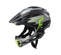 Cratoni C-Maniac Casco, Black/Lime Matte, S-M (52-56 cm)