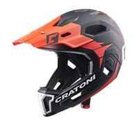 Cratoni C-Maniac - Casco de Bicicleta Negro/Rojo 58-61