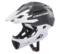 Cratoni C-Maniac Casco de Bicicleta, Unisex Adulto, Negro, Blanco Mate, Large/Extra-Large