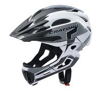 Cratoni C-Maniac Pro Casco, Unisex Adulto, Blanco y Negro Mate, L