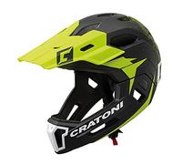 Cratoni Casco C-Maniac 2.0MX MTB NE/Lima Mat.58-61, Adultos Unisex, Multicolor (Multicolor), 58-61