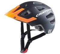 Cratoni Maxster Pro Casco de Bicicleta, Adultos Unisex, Negro/Naranja, Medium