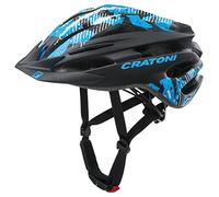Cratoni Casco Pacer MTB T.49-55, Adultos Unisex, Negro/Azul Mate (Multicolor)