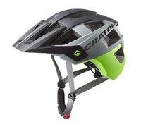 Cratoni Casco Unisex AllSet, Negro/Verde, S/M | 54-58 cm