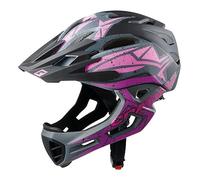 Cratoni Helmets GmbH C-Maniac Pro - Casco de Bicicleta Unisex para Adultos, Color Negro/Rosa/Morado Mate, M/L