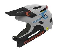 Cratoni Madcat MIPS Casco integral para niños Casco de bicicleta Casco MTB para niños S/M 49-56 cm (Blanco-Negro mate)