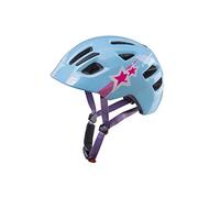 Cratoni Maxster Blue Star Glossy - Casco de Ciclismo para niños, Talla S-M