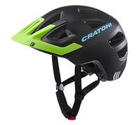 Cratoni Maxster Casco de Bicicleta, Adultos Unisex, Negro/Lime Mate, S