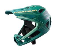 Cratoni Unisex - Adulto Interceptor Helmet Verde/Naranja neón Mate, M