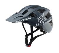 Cratoni Unisex - Cascos Allset Pro para Adultos, Acero y Azul Mate, L