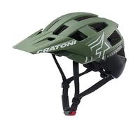Cratoni Unisex - Cascos para Adultos Allset Pro, Color Caqui/Negro Mate, L