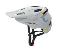 Cratoni Wildcat MIPS - Casco de bicicleta infantil (49-56 cm), color gris frío mate