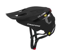 Cratoni Wildcat MIPS - Casco de bicicleta infantil (49-56 cm), color negro mate