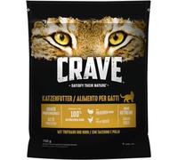 Crave Comida Seca para Gatos Adult 1+ con Pollo y Pavo, 1 Bolsa (1 x 750 g)