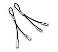 Crave - Leather Nipple Tassels Adult Toy Black Silver