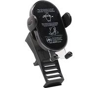 CraVeDRIVE Soporte para teléfono móvil de 15 W, ventilación con función de carga, compatible con ventilaciones Renault Captur 2, carga rápida inalámbrica, soporte para teléfono móvil, carga inductiva