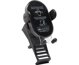 CraVeDRIVE Soporte para teléfono móvil de 15 W, ventilación con función de carga, compatible con ventilaciones Renault Captur 2, carga rápida inalámbrica, soporte para teléfono móvil, carga inductiva