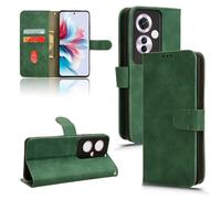 CRAVEN Libro de Cuero Funda para OPPO Reno11 F 5G / Reno 11F 5G, Premium PU/TPU Flip Case Billetera Carcasa con Ranuras para Tarjetas y Soporte Plegable.Verde