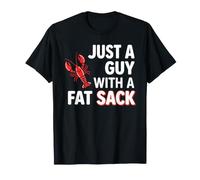 Crawfish Just A Guy with Fat Sack Cajun Seafood Crayfish Camiseta