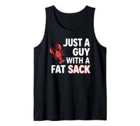 Crawfish Just A Guy with Fat Sack Cajun Seafood Crayfish Camiseta sin Mangas