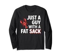 Crawfish Just A Guy with Fat Sack Cajun Seafood Crayfish Manga Larga