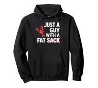 Crawfish Just A Guy with Fat Sack Cajun Seafood Crayfish Sudadera con Capucha