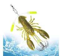 Crawfish Lure | Artificial Hooked Realistic Crawfish Fish Bait Jig | Bass F