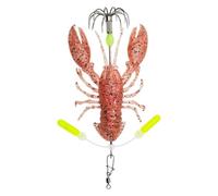 Crawfish Lure | Artificial Hooked Realistic Crawfish Fish Bait Jig | Bass F