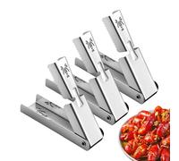 Crawfish Peeler Tool Set - 3 piezas de galletas de acero inoxidable para preparación de comida marina | Utensilio de exfoliación ergonómico con restaurante de cocina, accesorio exfoliante fácil de