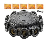 Crawfish Trap - Ten-Hole Inlet Design, Lightweight Portable Fishing Mesh, Outdoor Catching Cage | Automatic Entry Crab Catcher Tool Multi-Purpose Shrimp Net For River Pond Lake Stream