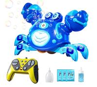 Crawling Crab Toy - Remote Controlled Bubble Blower | Funny Cute Interactive Electric Crawler, Colorful Light Up Movement Plaything Entertainment, Portable Activity Toy For Boys Girls Kids Home School