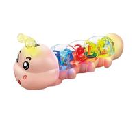 Crawling Toys for Kids, Caterpillar Shape Early Learning Development Toy with Light-Up Music Feature, Fun Educational Gift for Girls, Boys