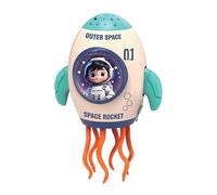 Crawling Tummy Time Toy - Dancing Toy, Rechargeable Dancing Rocket Toys, Activity Sensory Toys | Lighted Projector Music Doll For Indoor Holiday Home Table Event Party Family Boy Kids Aged 3+ Girl