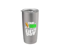 Cray Cray For The First Day Of School Student 1st Grade Vaso térmico de acero inoxidable de doble pared