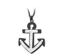 crayfomo Collar de ancla náutica de aleación, unisex-regalo de joyería inspiradora para viajeros, graduados y marineros