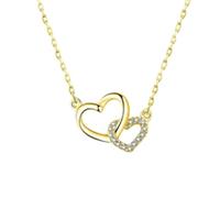 crayfomo Interlocking Hollow Heart-shaped Necklaces, Exquisite Infinity Loop Eternal Love Pendant Necklaces, Personalized Jewelry and Charming Accessories for Parties