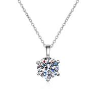 crayfomo Lady's One-carat Zirconia Necklace, 18K Gold Pendant Necklace, Unique Jewelry and Charming Accessories for Parties