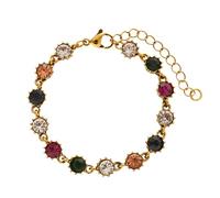 crayfomo Una colorida pulsera geométrica circular con incrustaciones de diamantes, un accesorio de moda, de lujo ligero, de nicho y de alta gama de Europa y América