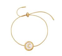 crayfomo White Peony Moon Bracelet - Chic, Lightweight, and Exclusively Designed Trendy Bracelet with Fashionable Elegance