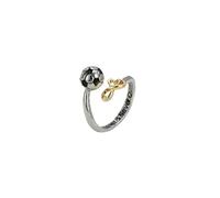 crayfomo Women's Football-shaped Ring, Adjustable Opening Sports Ring, Unique Jewelry and Charming Accessory for Parties