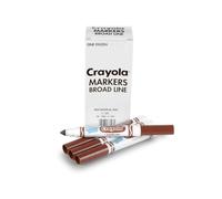 Crayola 12 Count Washable Bulk Markers, Brown by Crayola