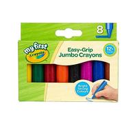 Crayola 8 Easy-Grip Jumbo Crayons Juegos de Habilidad, Multicolor, 8 Unidad (Paquete de 1) (81-8103)