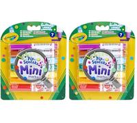 CRAYOLA 8337-7 Mini Rotuladores Lavables, color/modelo surtido (Paquete de 2)